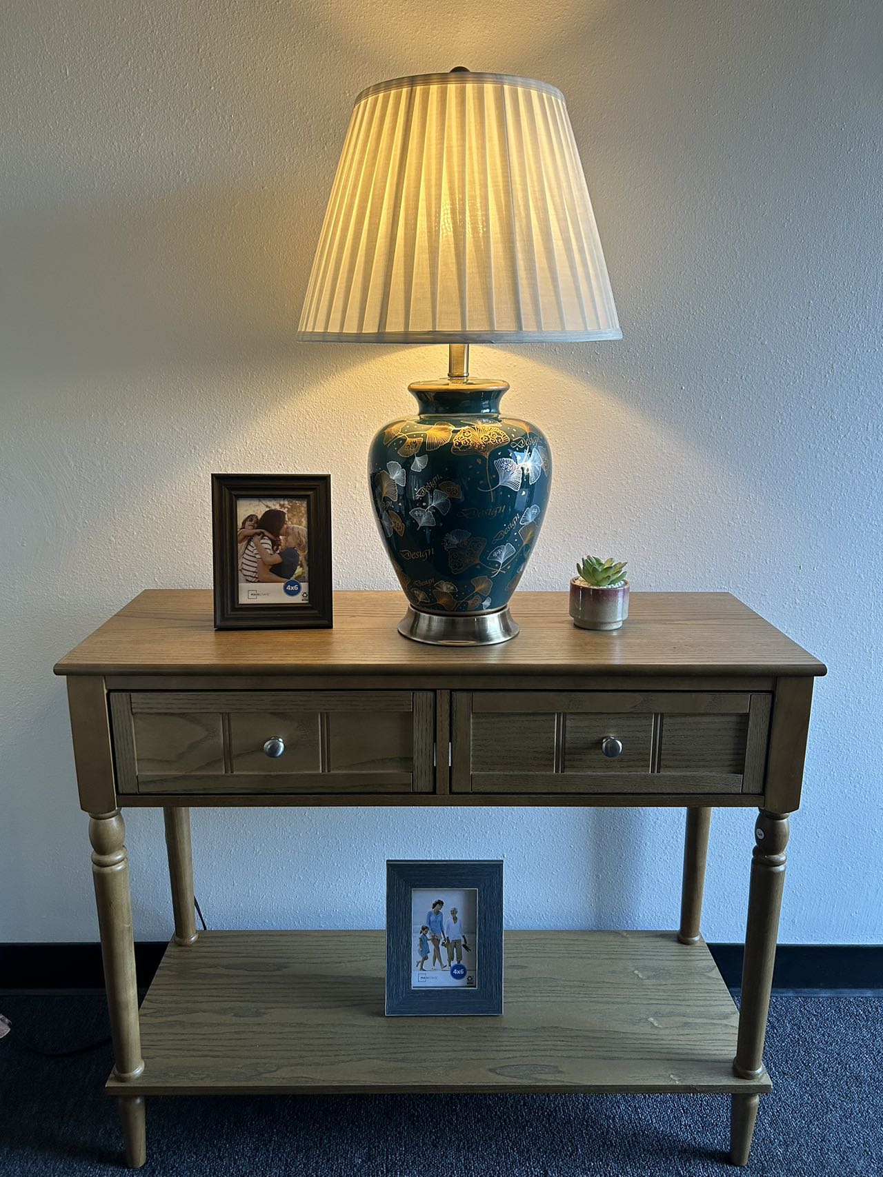 Rechargeable Blue & White Ceramic Table Lamp | Vintage Cordless Bedside Lamp, Ambient Lighting, Handmade In Jingdezhen