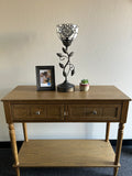 Tiffany Style torch table lamp White Stained Glass  Baroque Style Lavender USB ports included LED bulb H20*W6 in