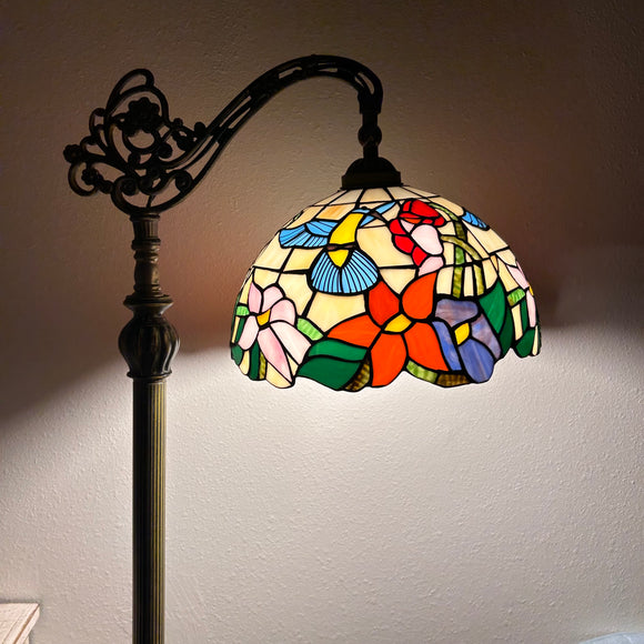 Enjoy Tiffany Style Floor Lamp Hummingbird Floor Lamp Gooseneck Adjustable EF1258